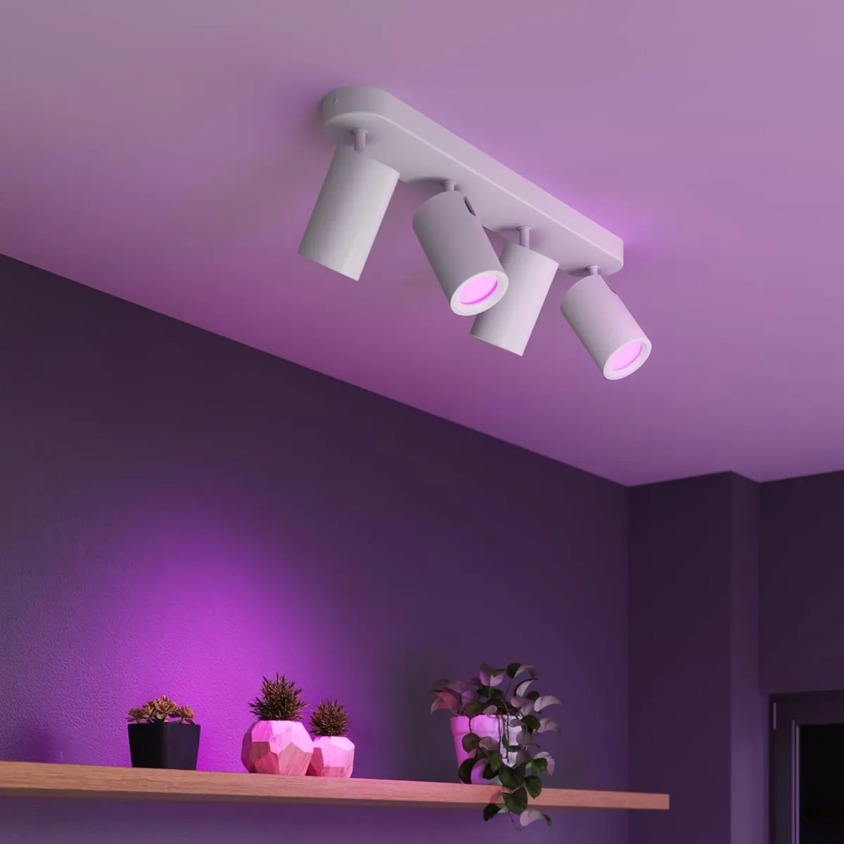 Smart LED Ceiling Light Bar 4-Light Spot - Image 3