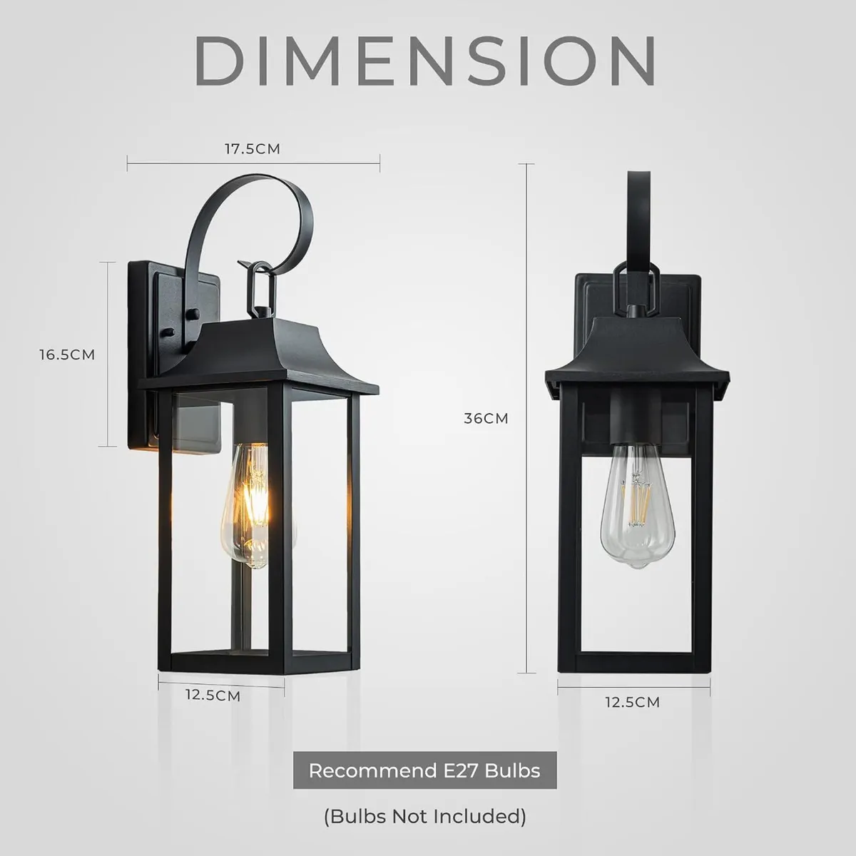Wall Lights for Outdoor Vintage Lantern Large - Image 3