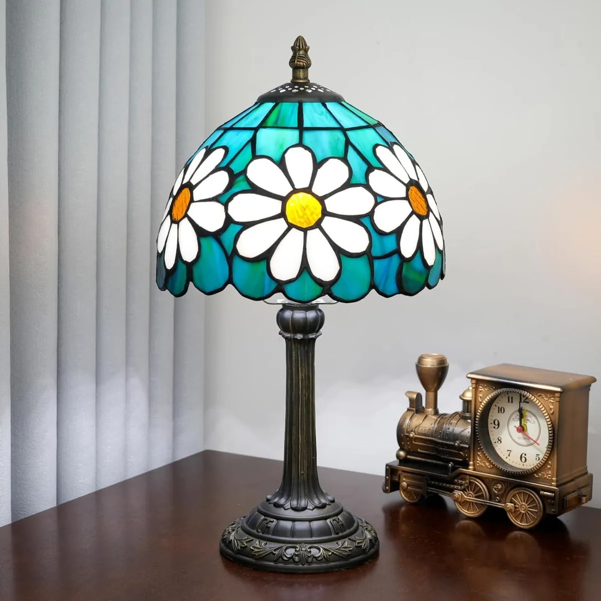 Tiffany Style Stained Glass Table Lamp - Image 2