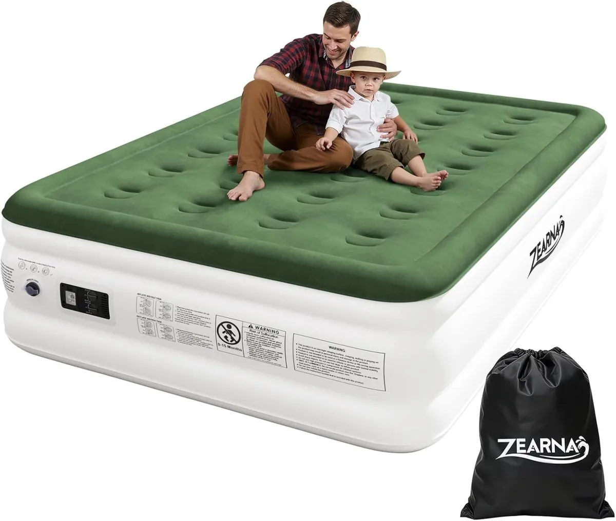 Inflatable Air Mattress Bed Airbed with Built - Image 1