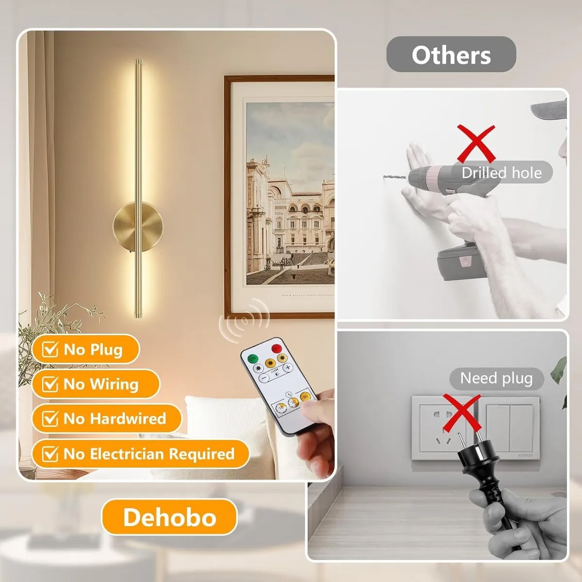 Wall Lights for Living Room 3 Colour Temperature - Image 2