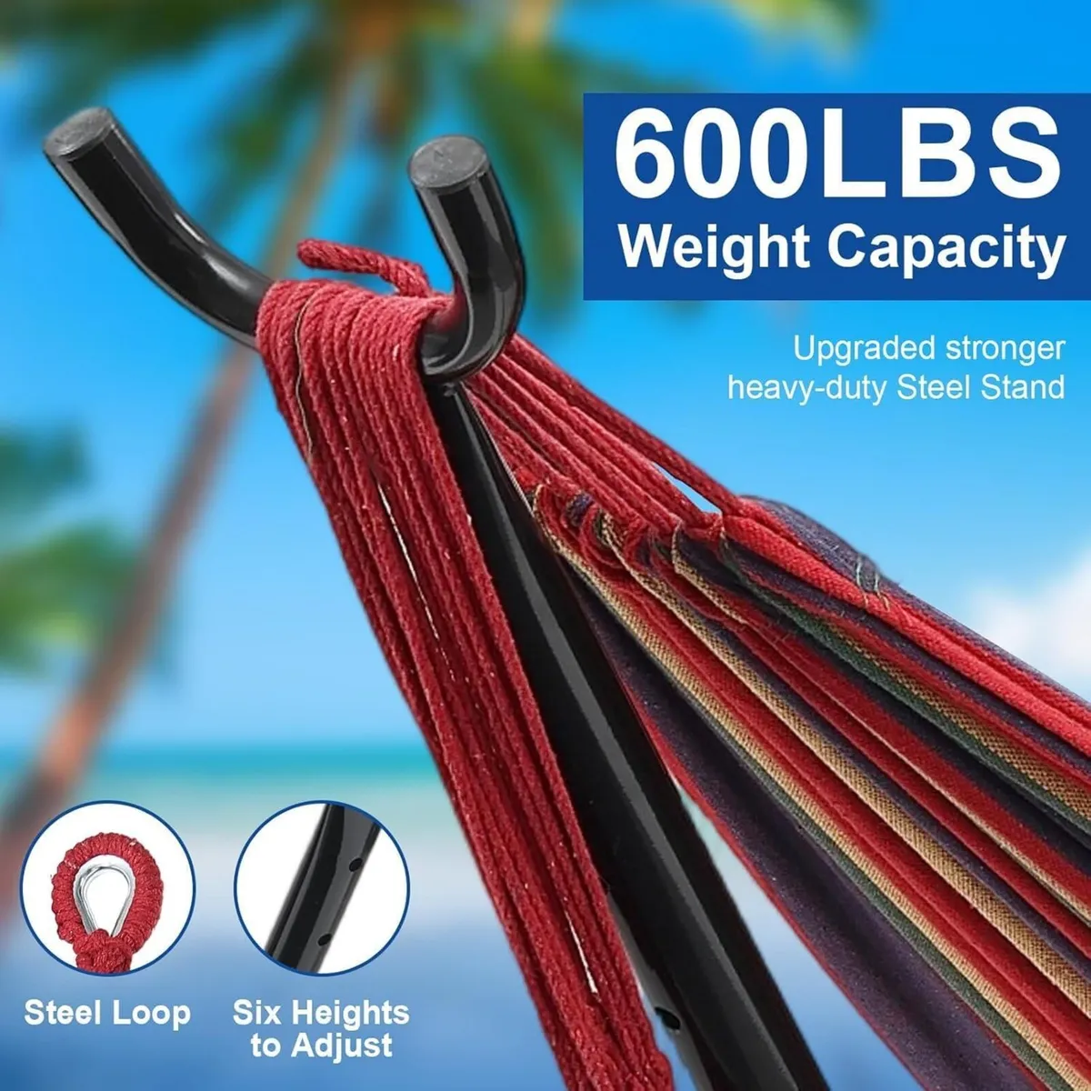 Hammock with Stand for Outside Stable Space Saving - Image 3