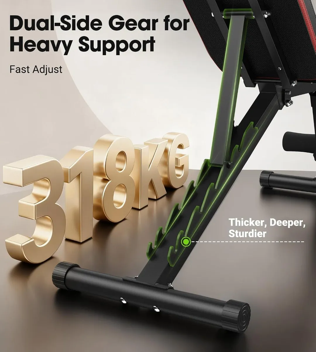Adjustable Bench 318KG Weight Capacity Utility - Image 3