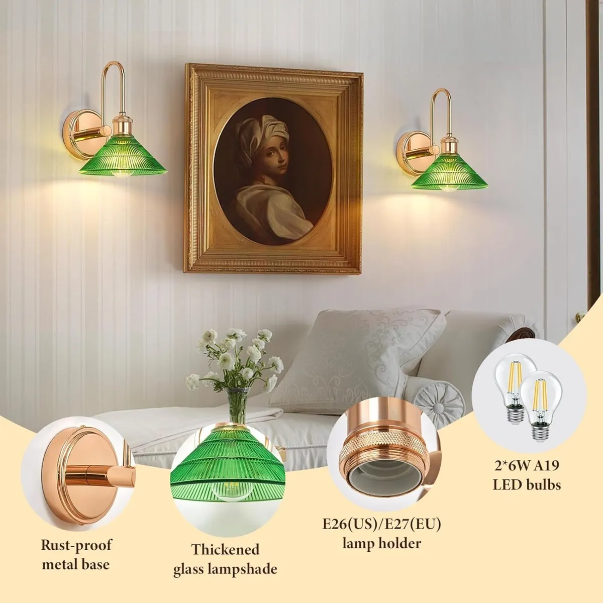 Wall Sconce Chrome Vintage Light Fixtures - Image 4