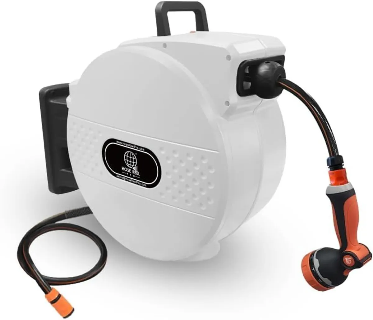 Retractable Garden Hose Reel 30m Wall-Mounted - Image 1