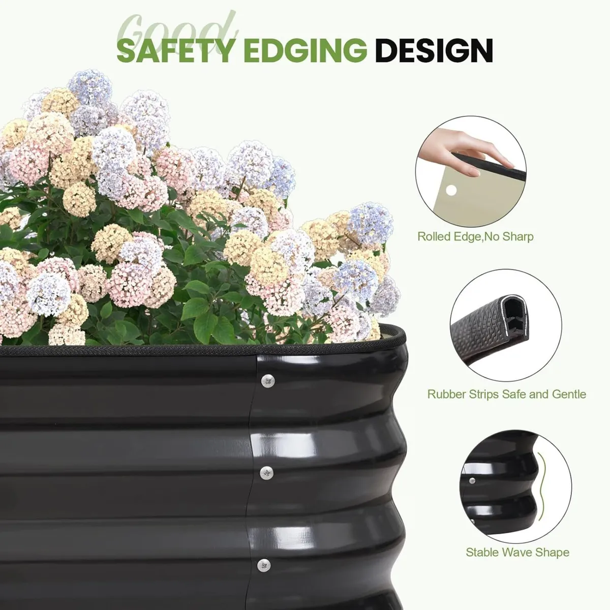 Garden Bed 4-In-1 Adjustable Planter Box Metal - Image 4