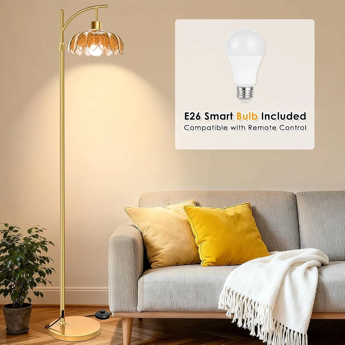 Arc Floor Lamp for Bedroom Living Room Office - Image 4