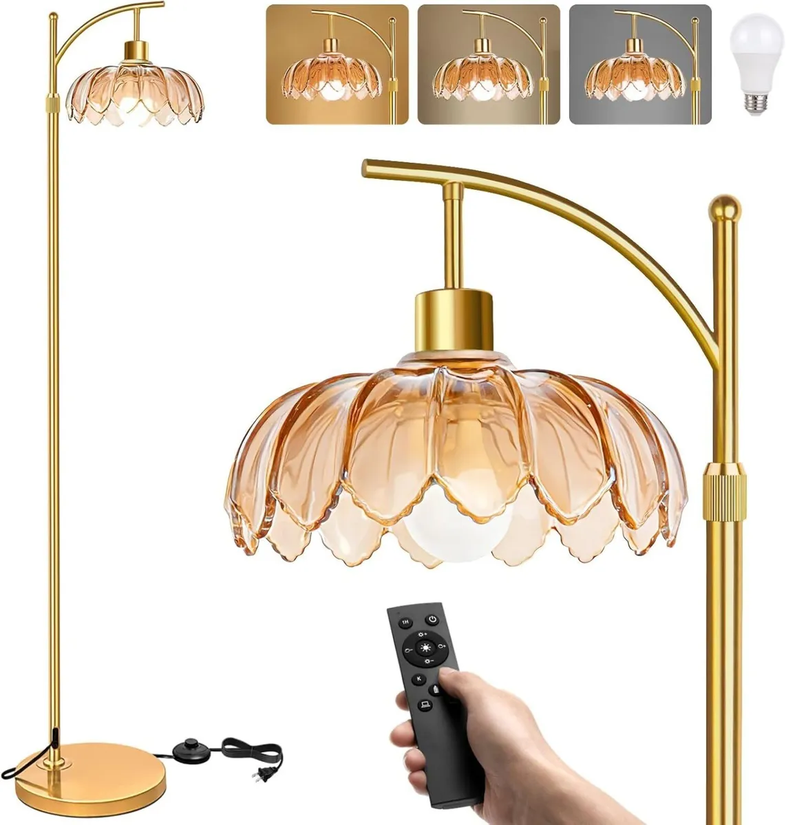 Arc Floor Lamp for Bedroom Living Room Office - Image 1