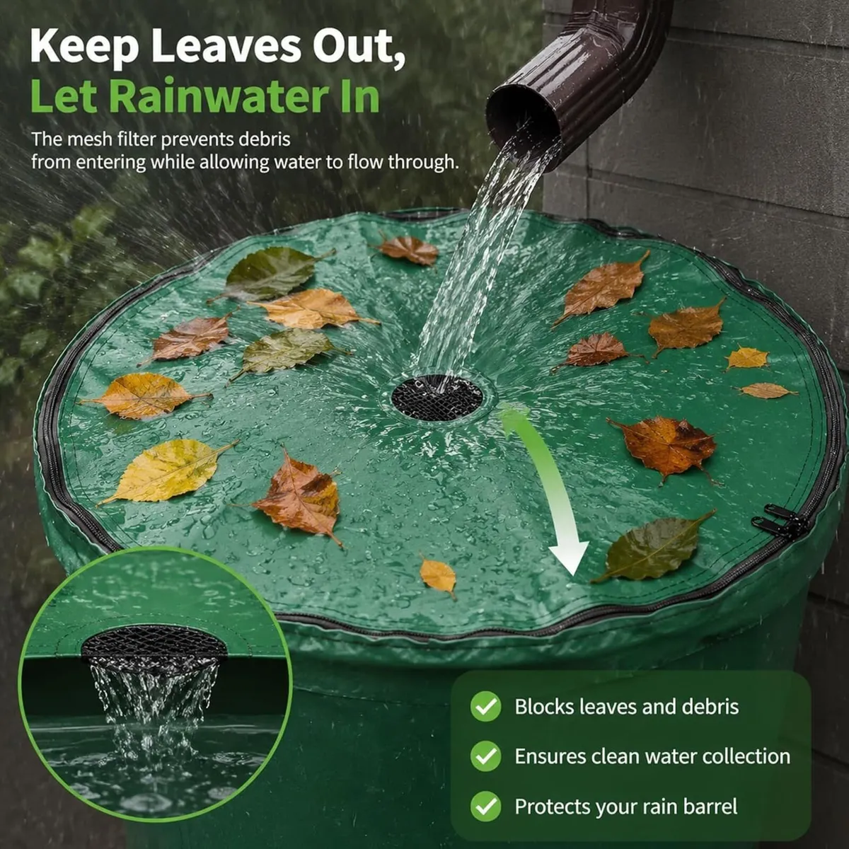 Collapsible Water Butt 380L Foldable Rainwater - Image 4