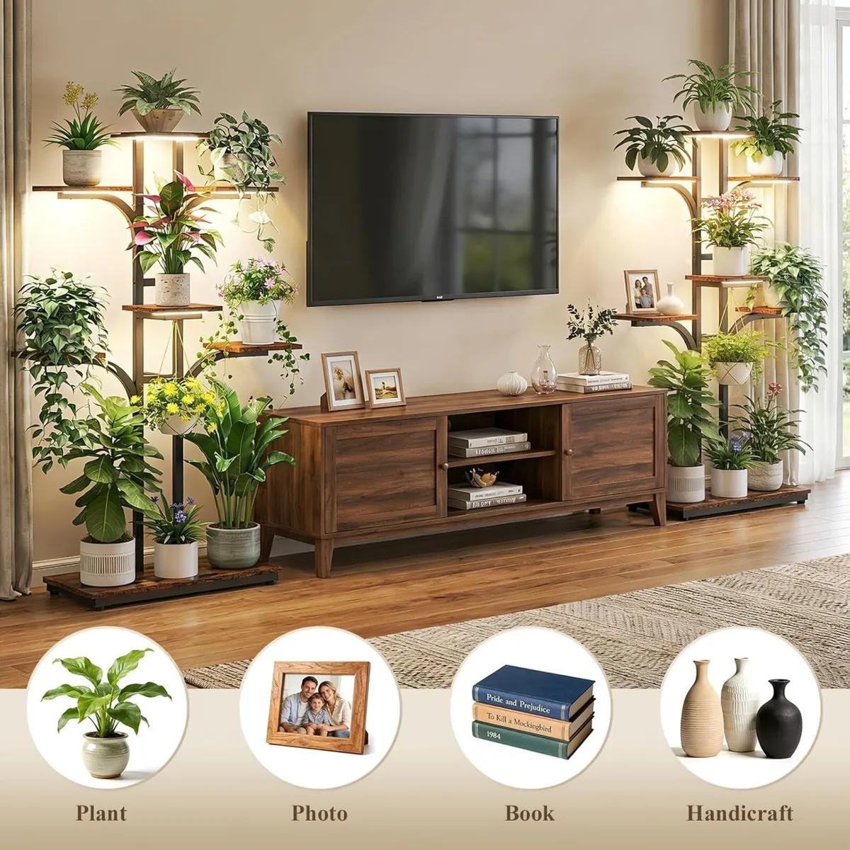 Plant Stand Indoor with Grow Lights - Image 4