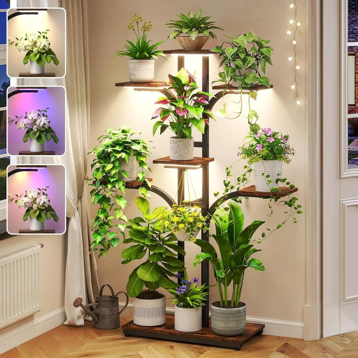Plant Stand Indoor with Grow Lights - Image 1