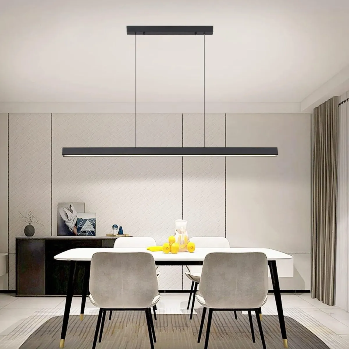Modern Style Battery Operated Pendant Light Over - Image 1