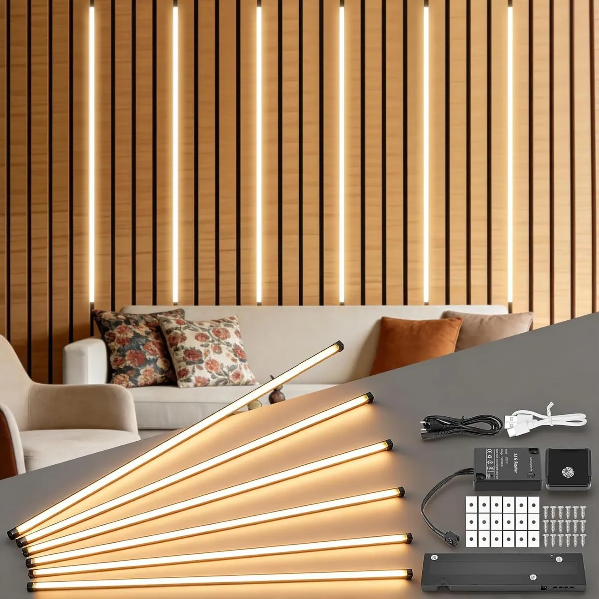 LED Strip Lights for Acoustic Wall Panels 6 - Image 1