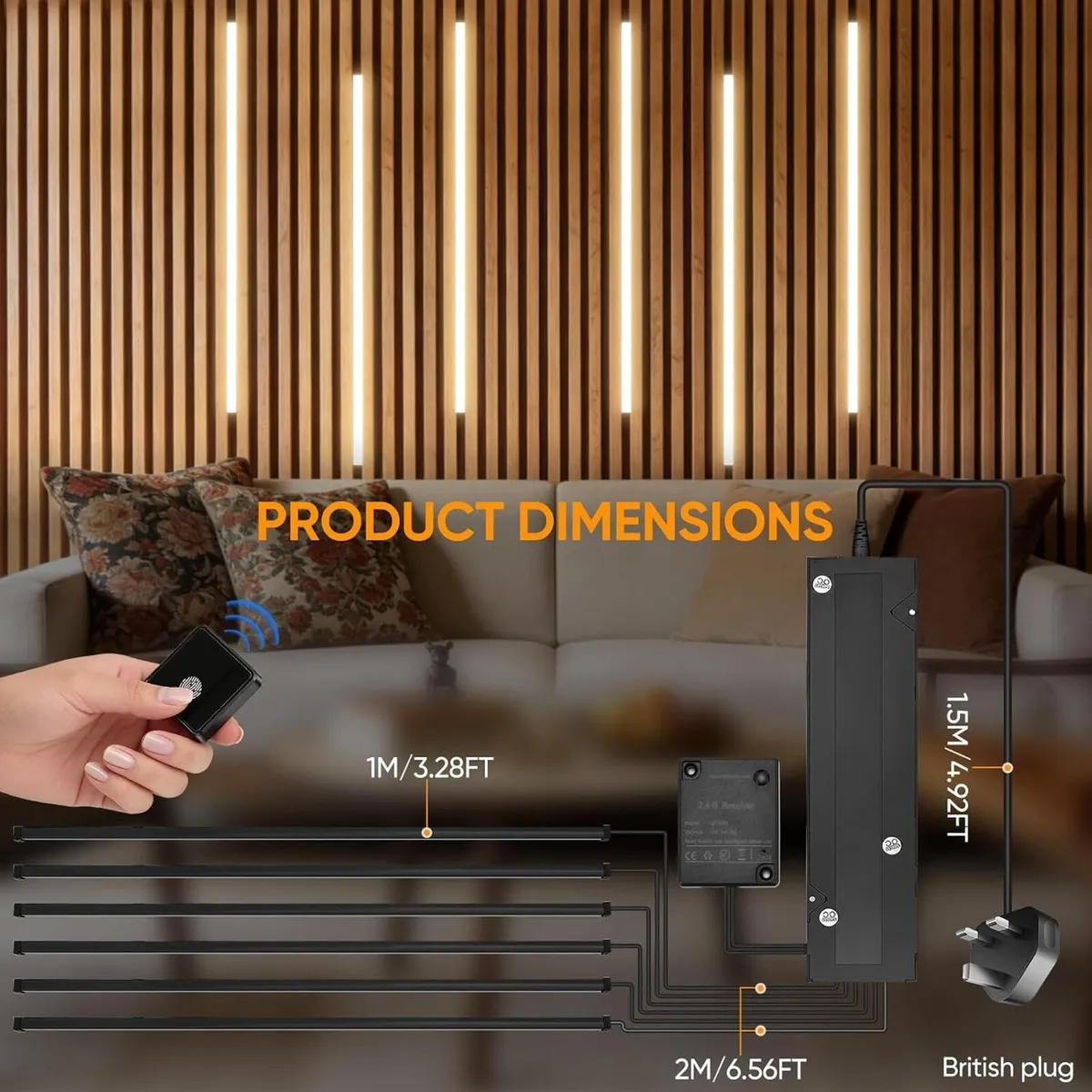 LED Strip Lights for Acoustic Wall Panels 6 - Image 4