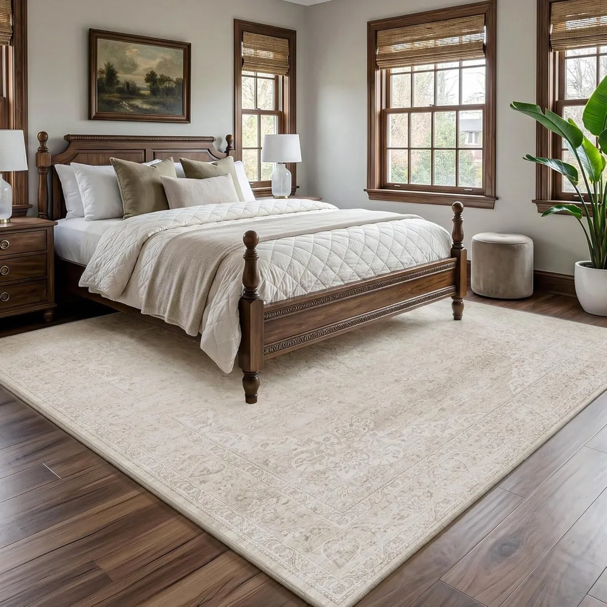 Washable Area Rug Living Room 200x300CM Vintage - Image 2