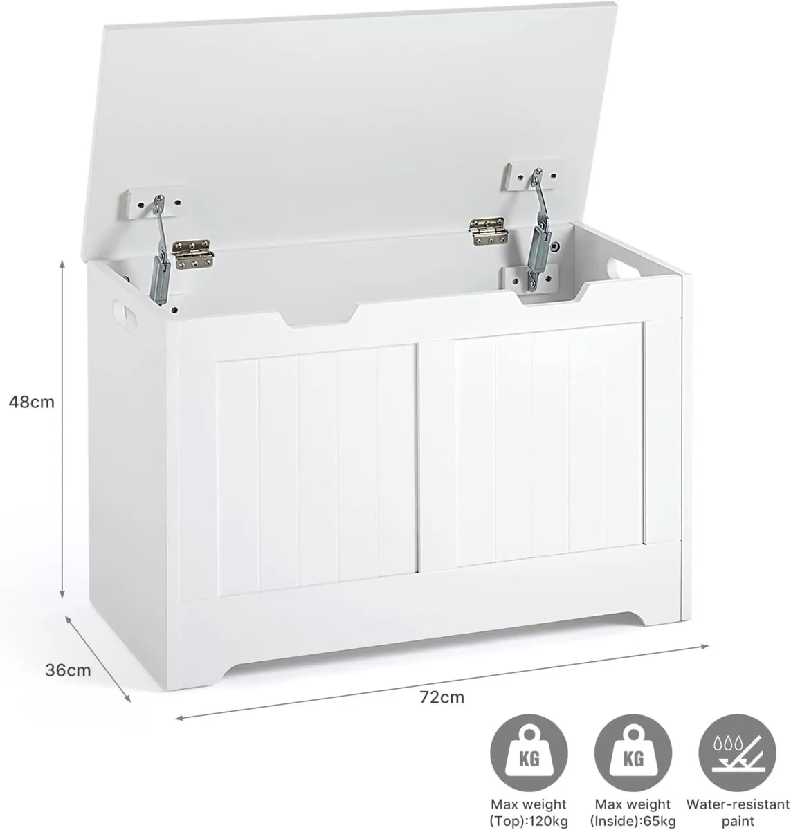 Storage Chest Wooden Box with Lid Large Capacity - Image 3