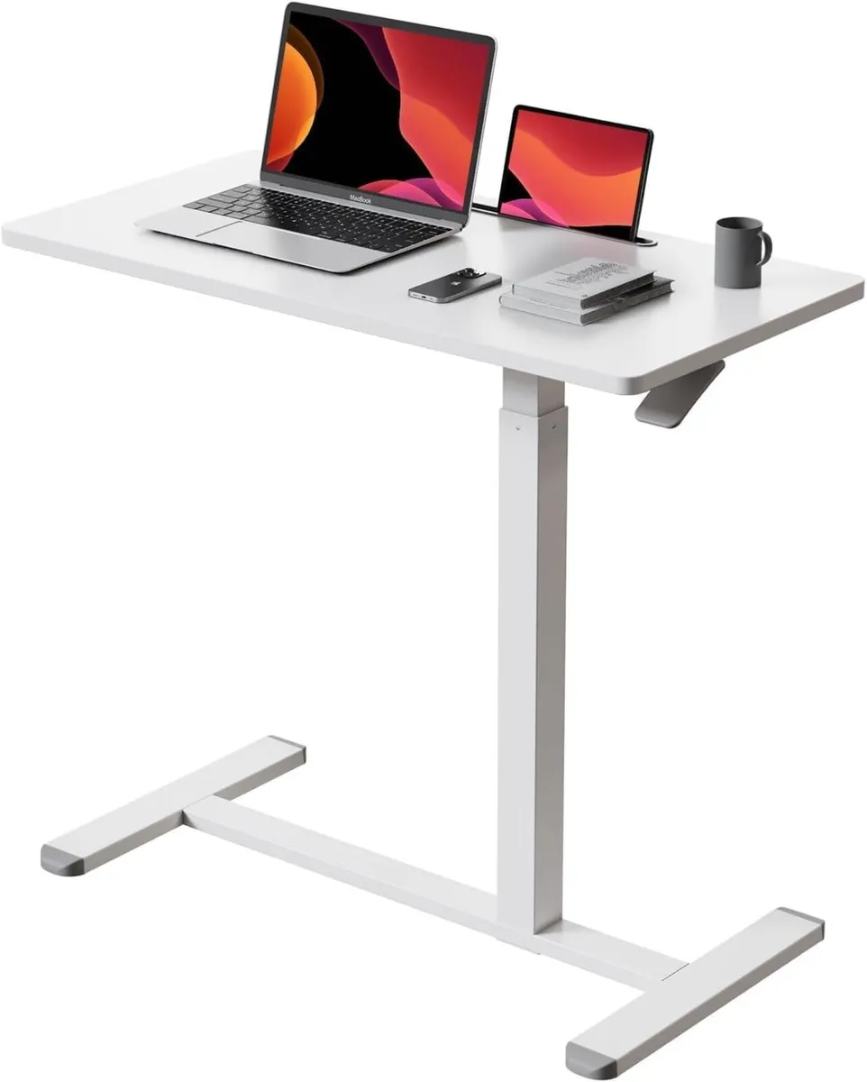 Mobile Standing Desk 80x40CM Overbed Bedside - Image 1