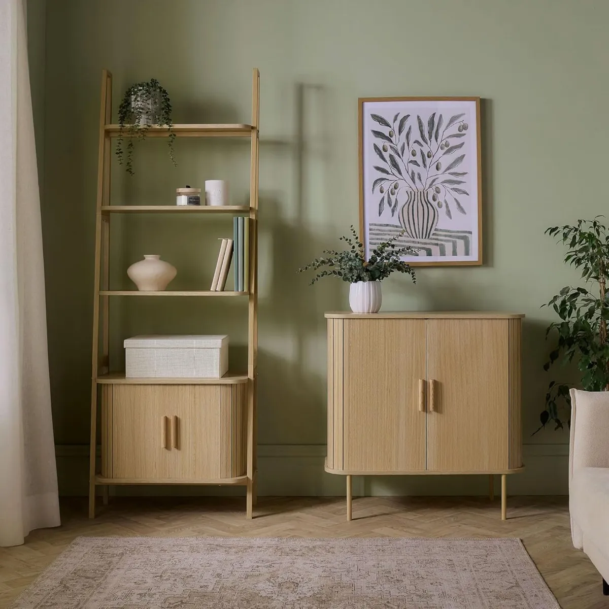 Bookcase Light Wood Effect - Image 2