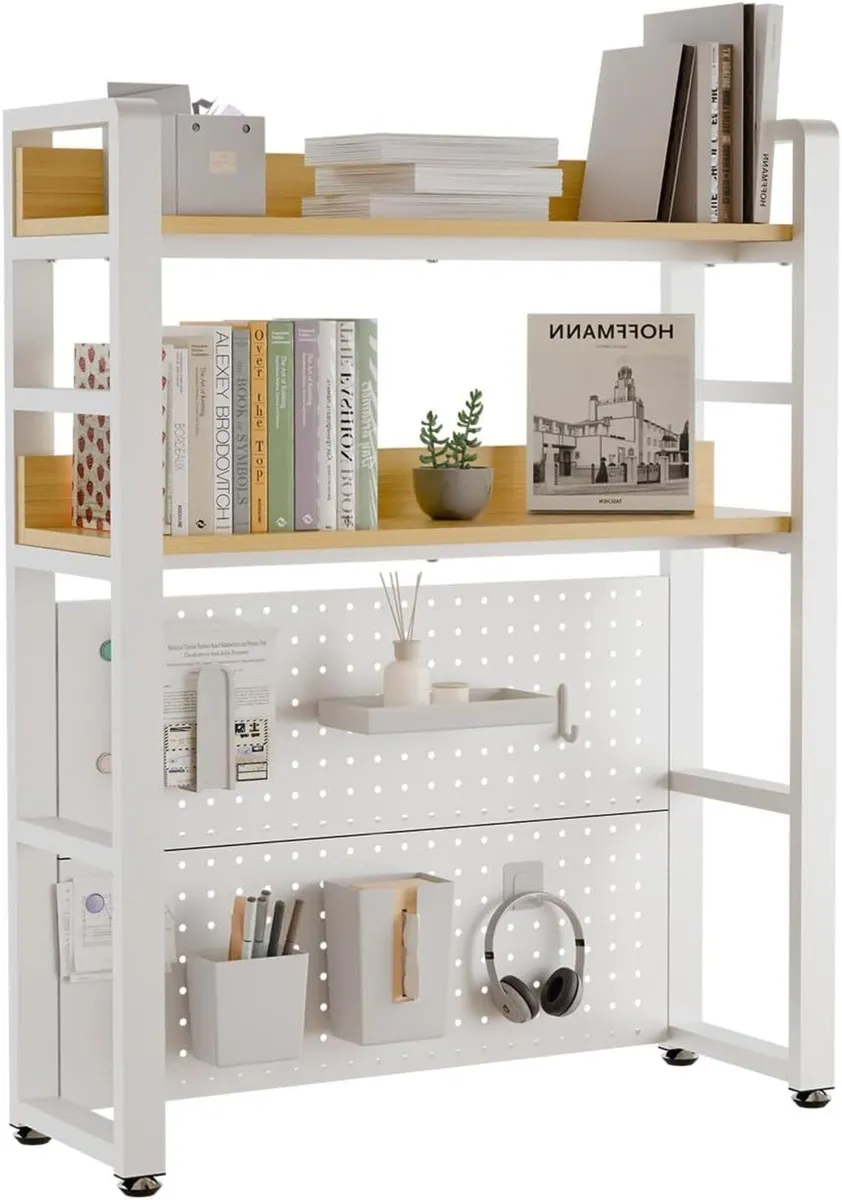 2-Tier Desk Shelf with Concealed Screws Design - Image 1