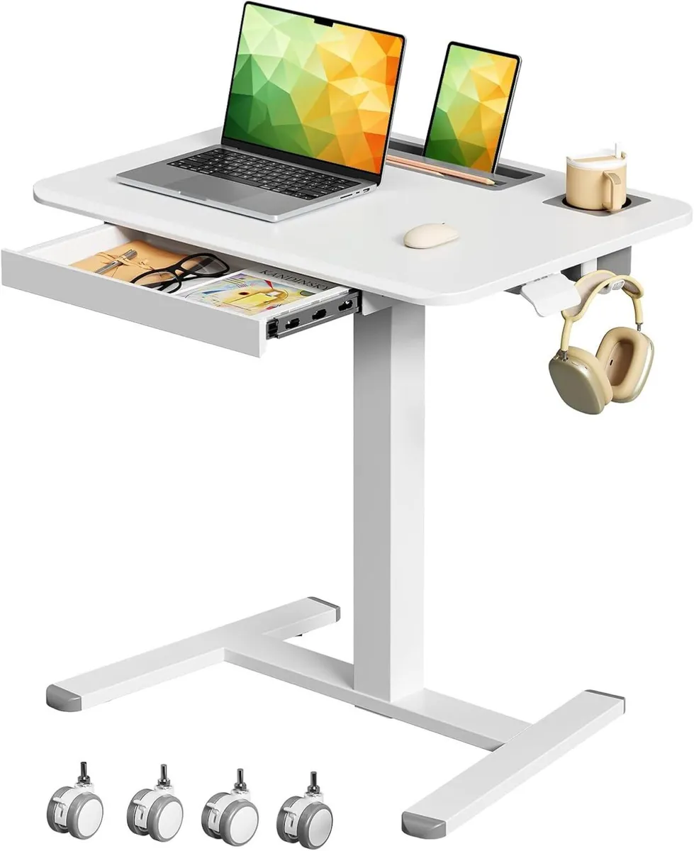 Mobile Laptop Desk 70x50CM Height Adjustable - Image 1