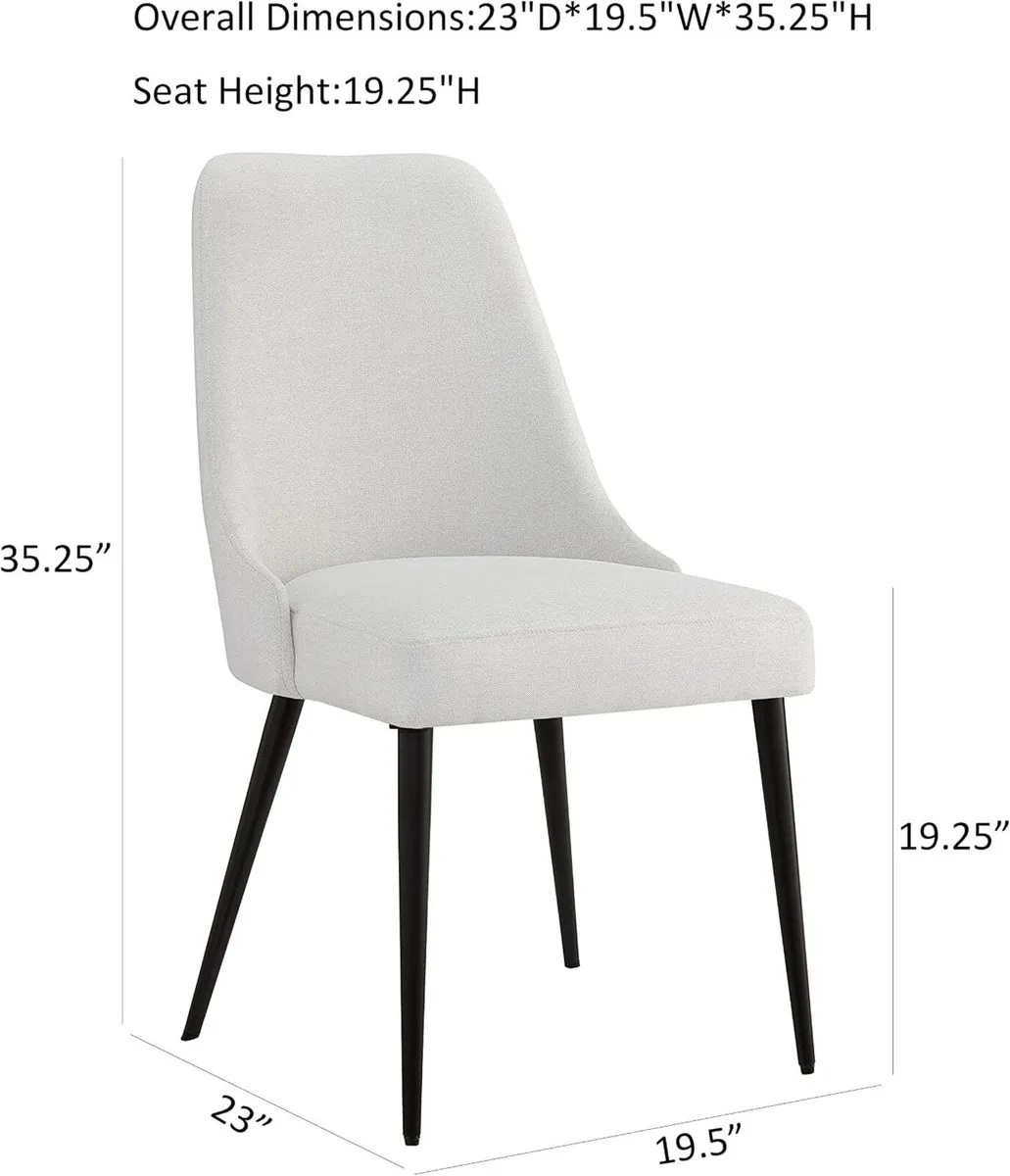 Upholstered Kitchen Dining Chairs Modern Comfy - Image 3