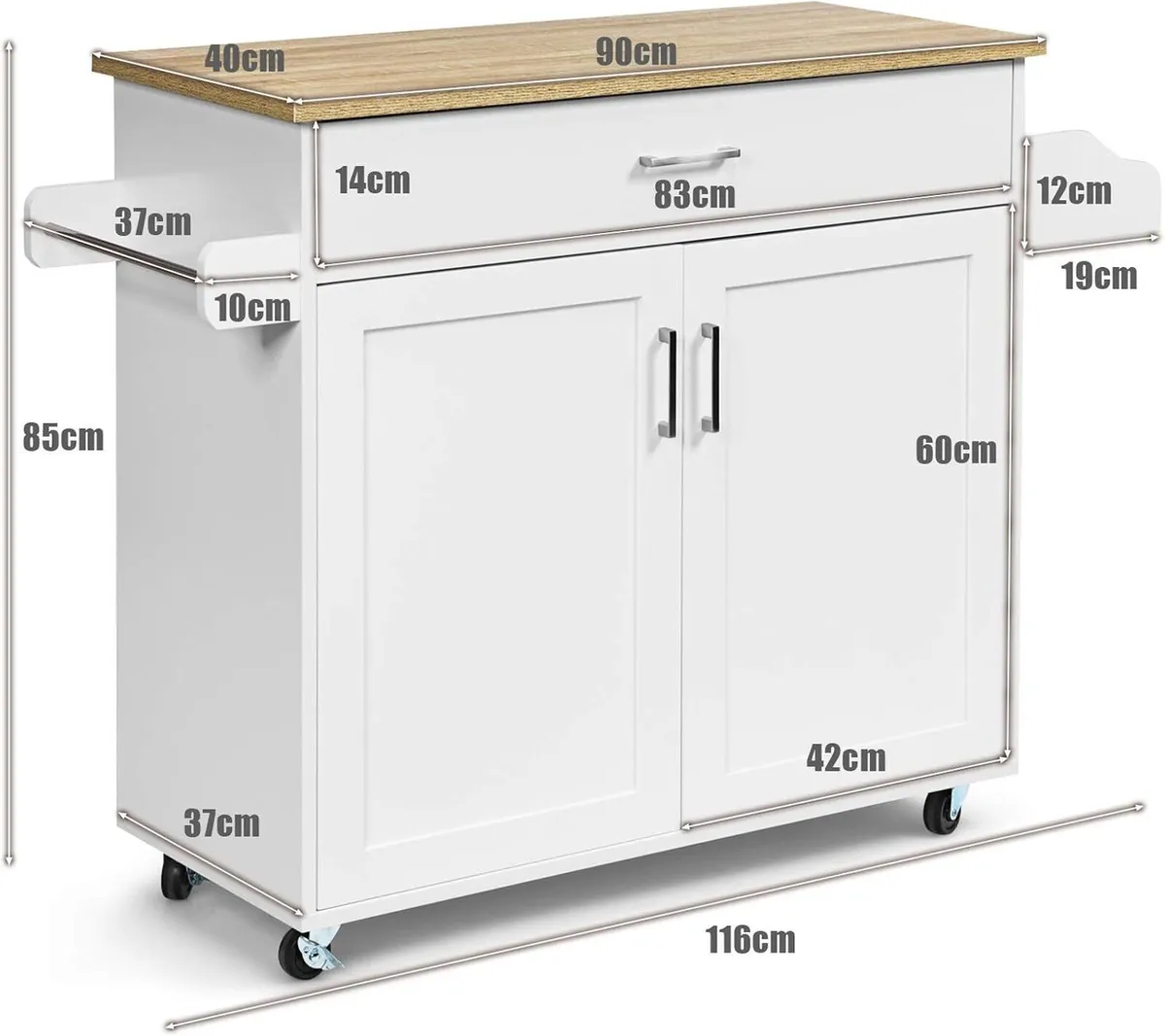 Kitchen Island Cart - Image 2