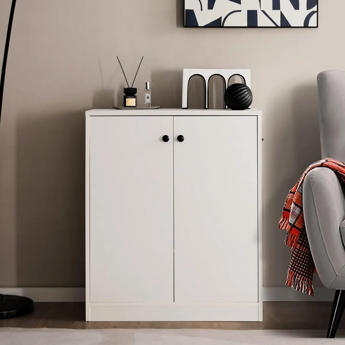 Kitchen Storage Cabinet Wooden Buffet Sideboard - Image 2