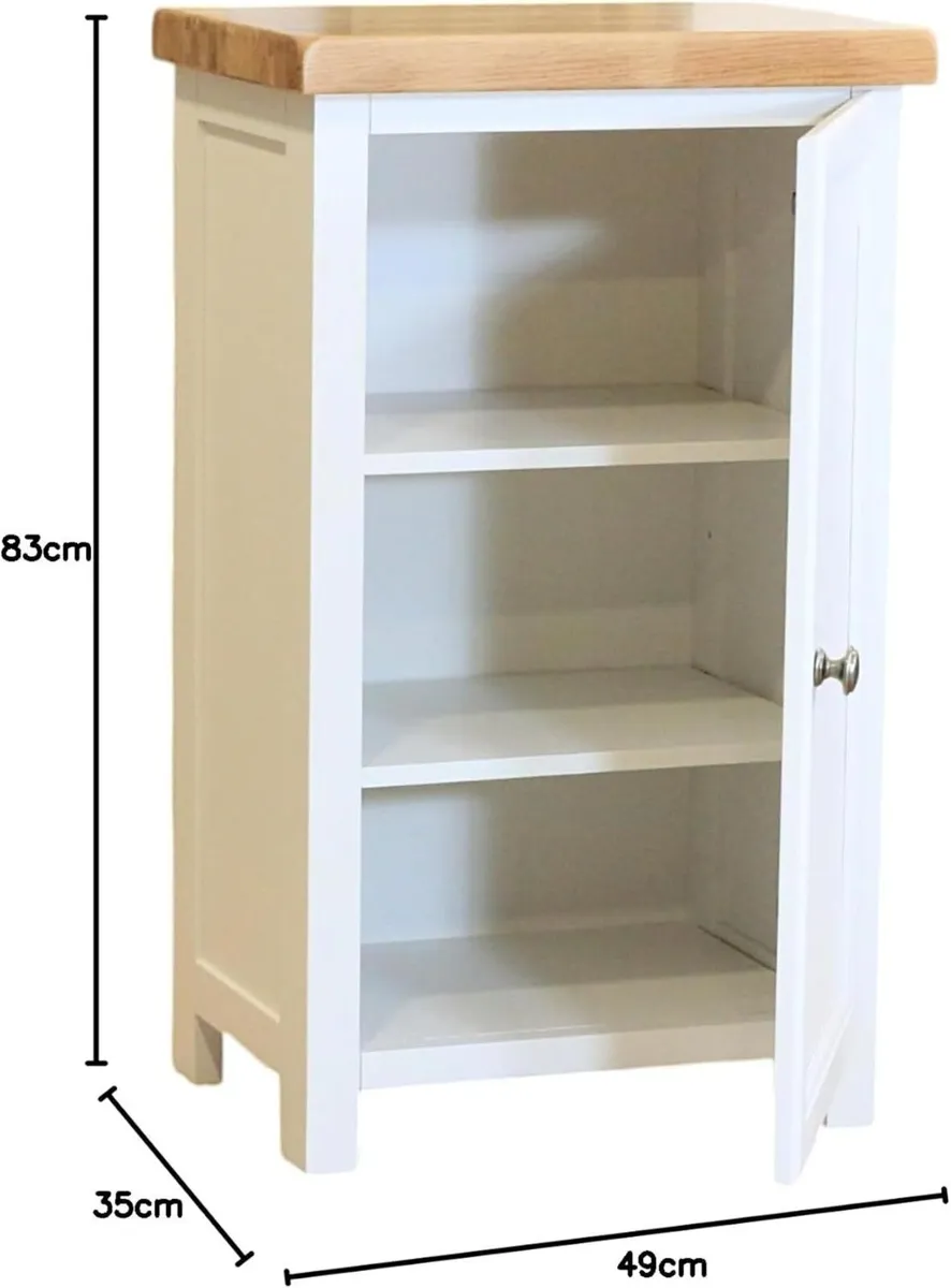 Grofurniture Snow Slim Cabinet Bathroom Storage - Image 2