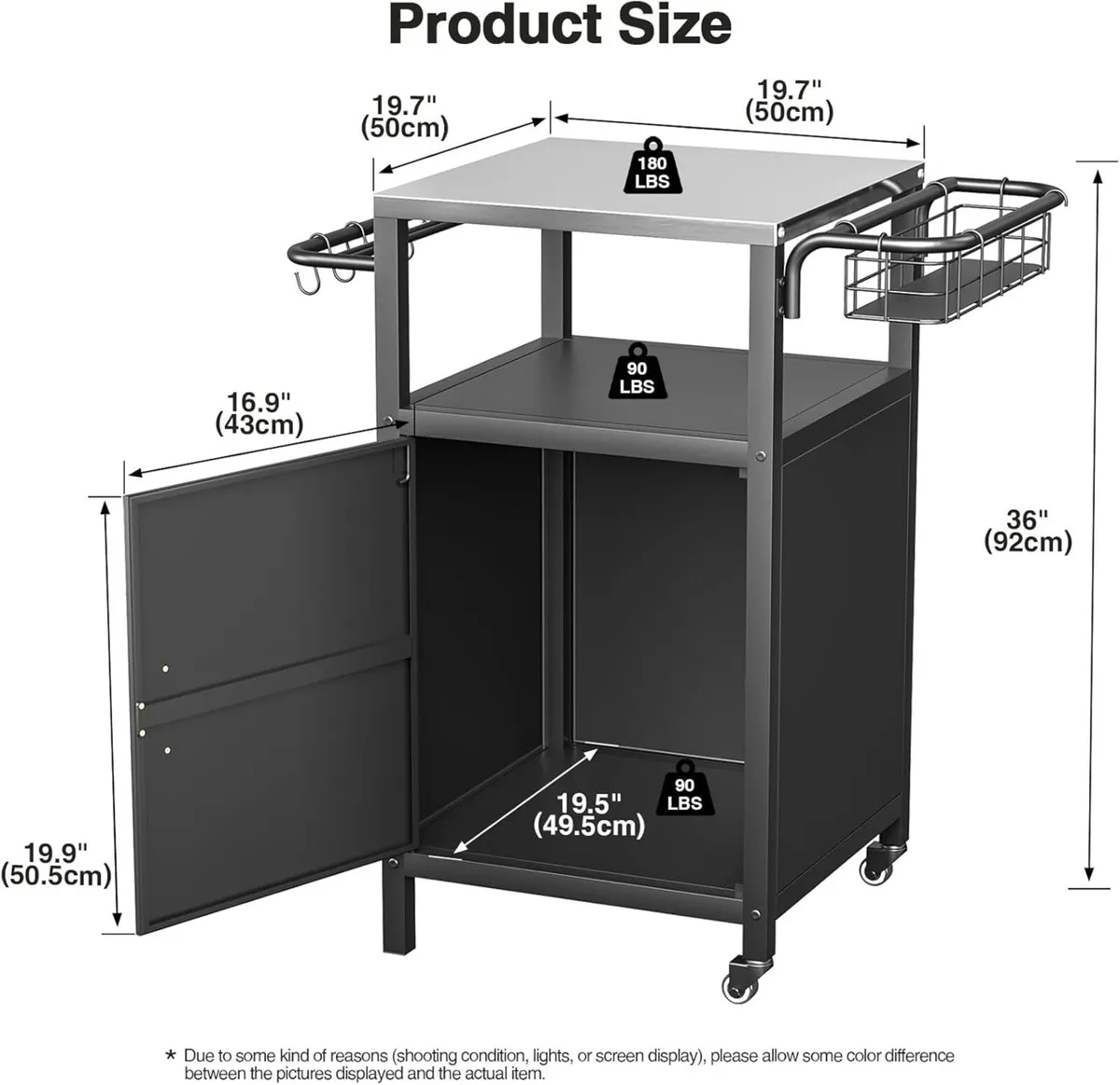Bbq Trolley 304 Stainless Steel - Image 3