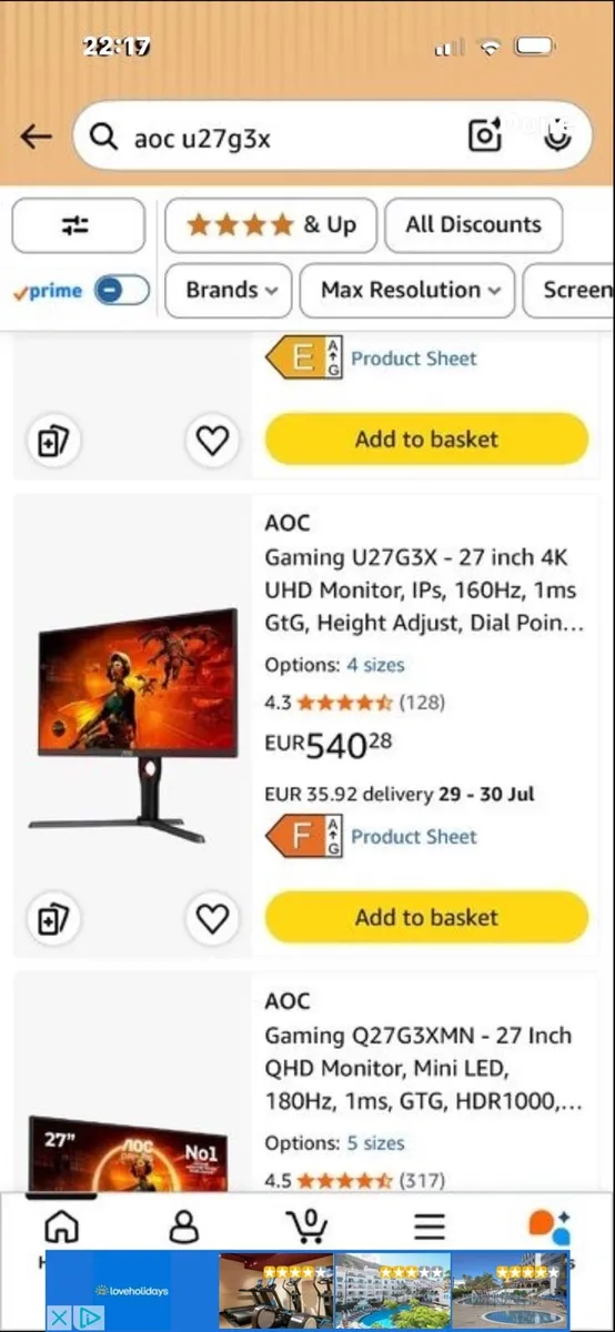 AOC 4k 160hz mini led pro gaming monitor - Image 2