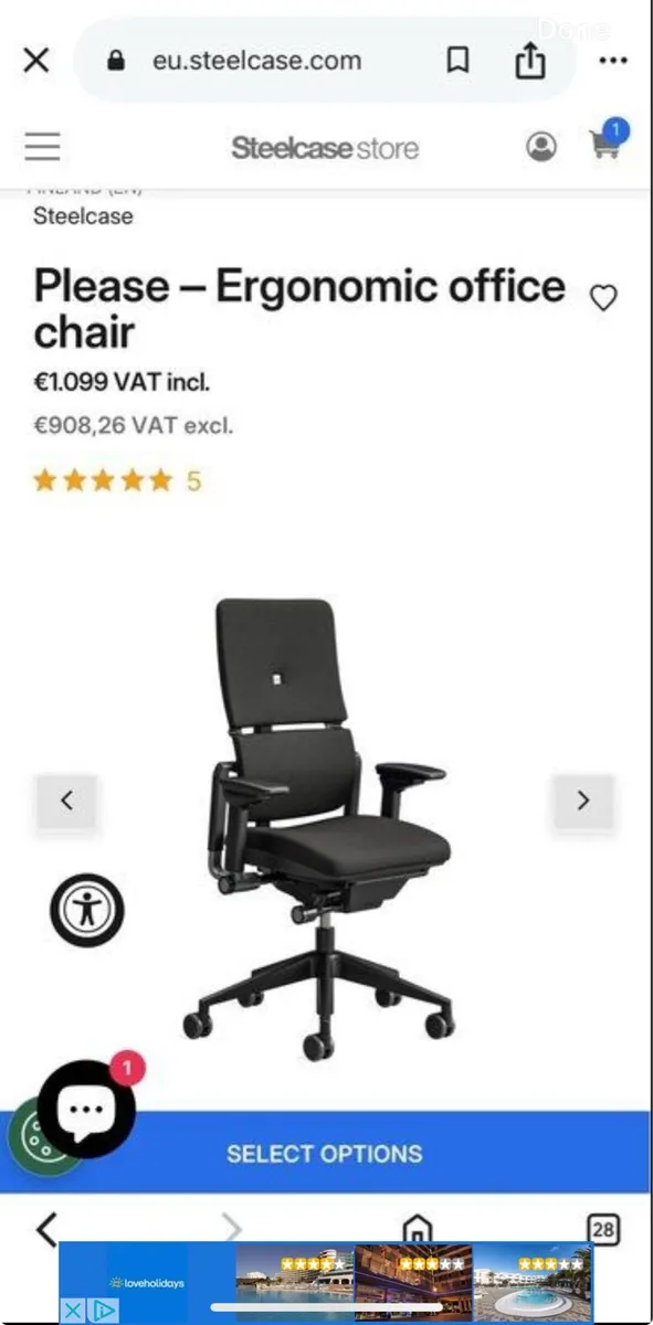 Steelcase Please V2 ergonomic office chair Cleaned - Image 2