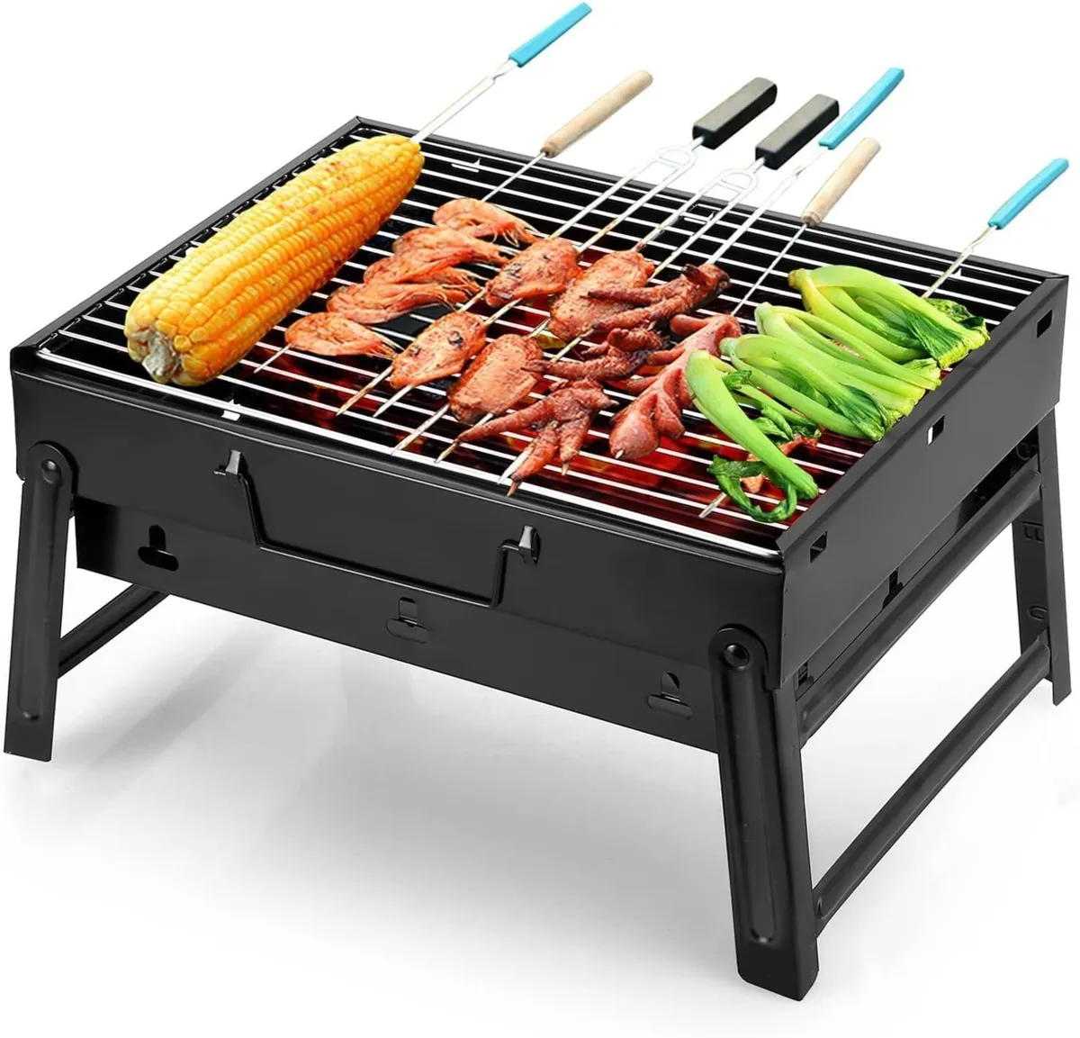 BBQ Grill Small Portable Camping Barbecue - Image 1