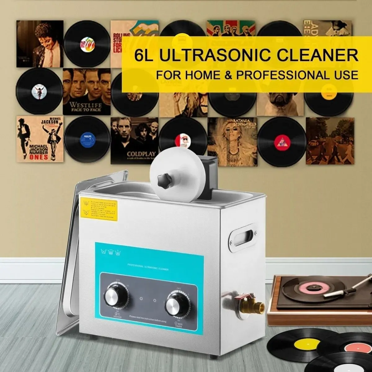 Vinyl Record Cleaner 6L Deep Cleaning Unit - Image 4