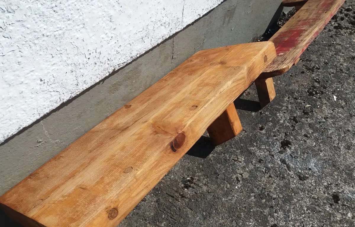 2 Rustic Floating Shelves - Image 1