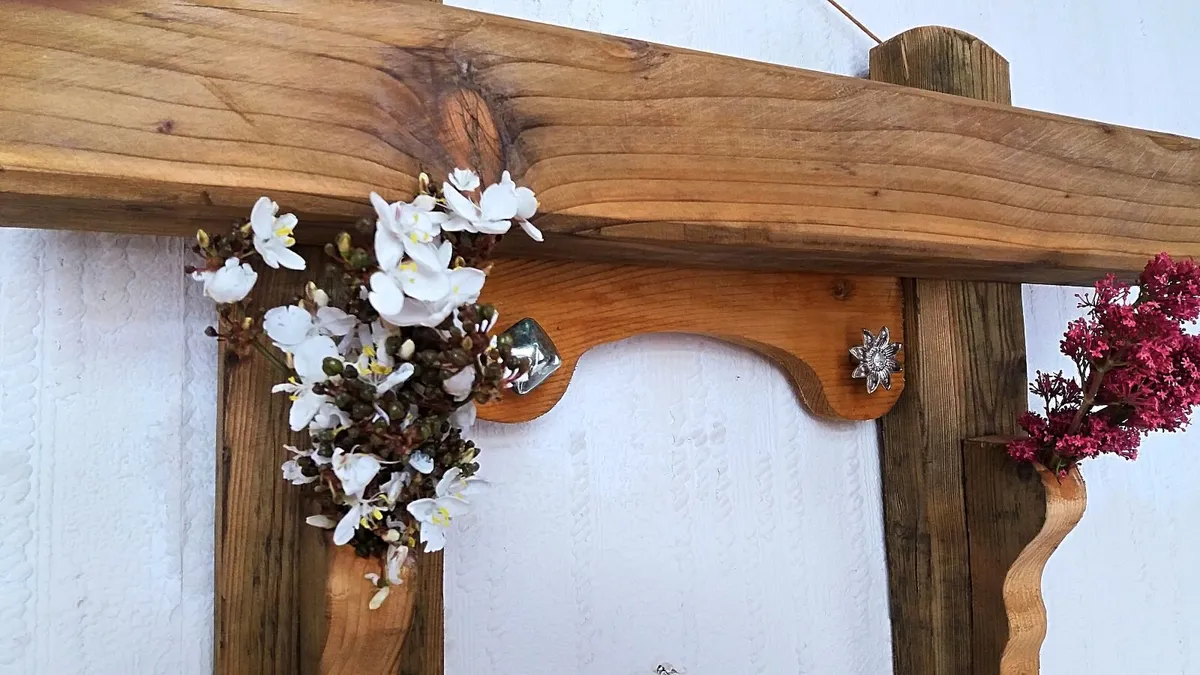 NEW Rustic Stove Mantle / Floating Shelf - Image 3