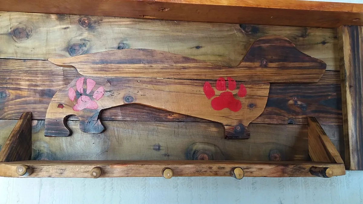 Rustic Dog Shelf / Organiser display - Image 2