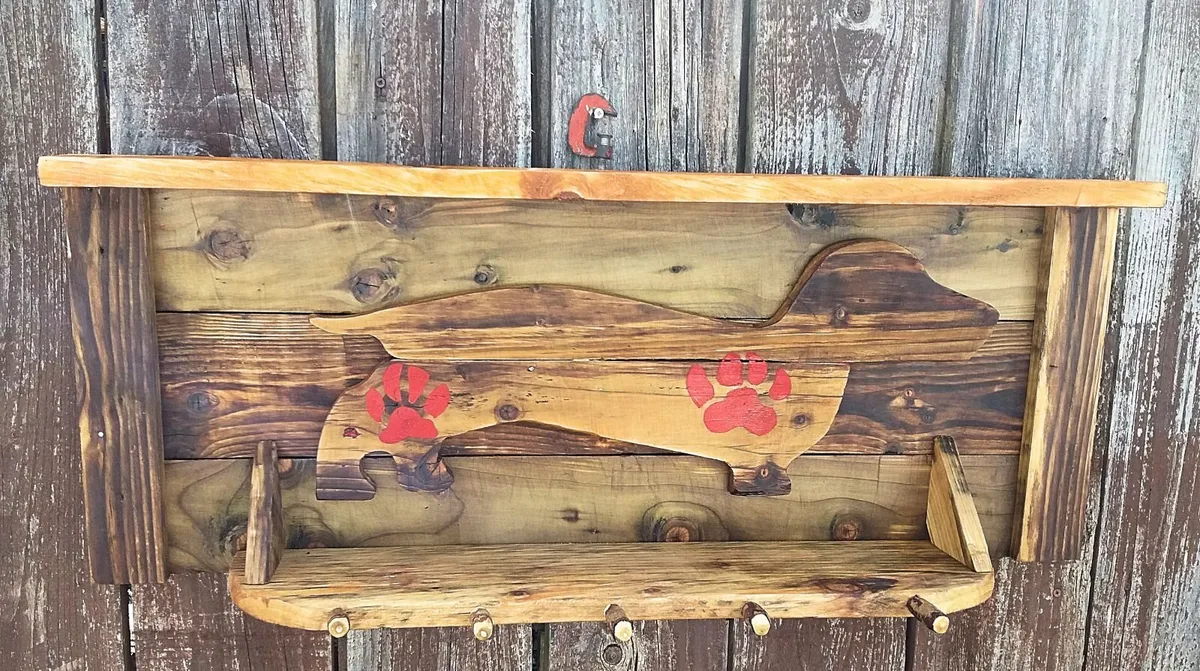 Rustic Dog Shelf / Organiser display - Image 3