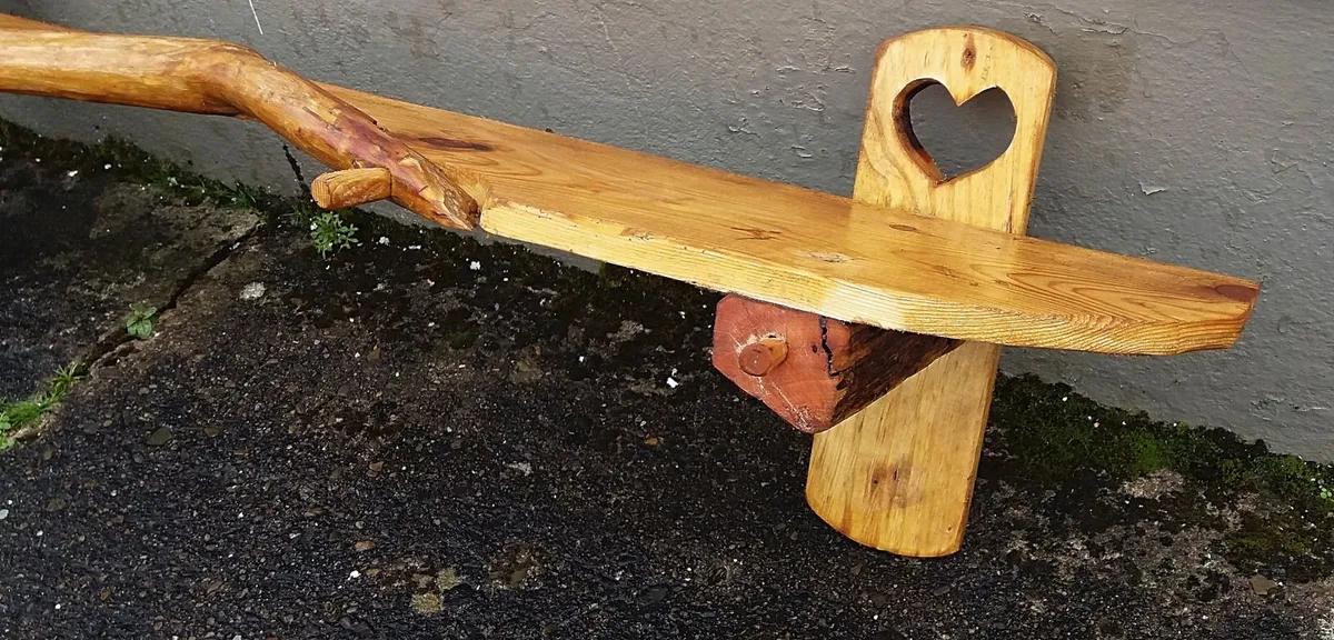 Rustic Driftwood Stove Mantle / Shelf - Image 4