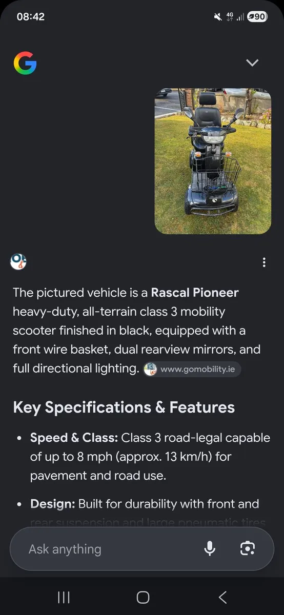 Mobility Scooter Rascal Pioneer - Image 4