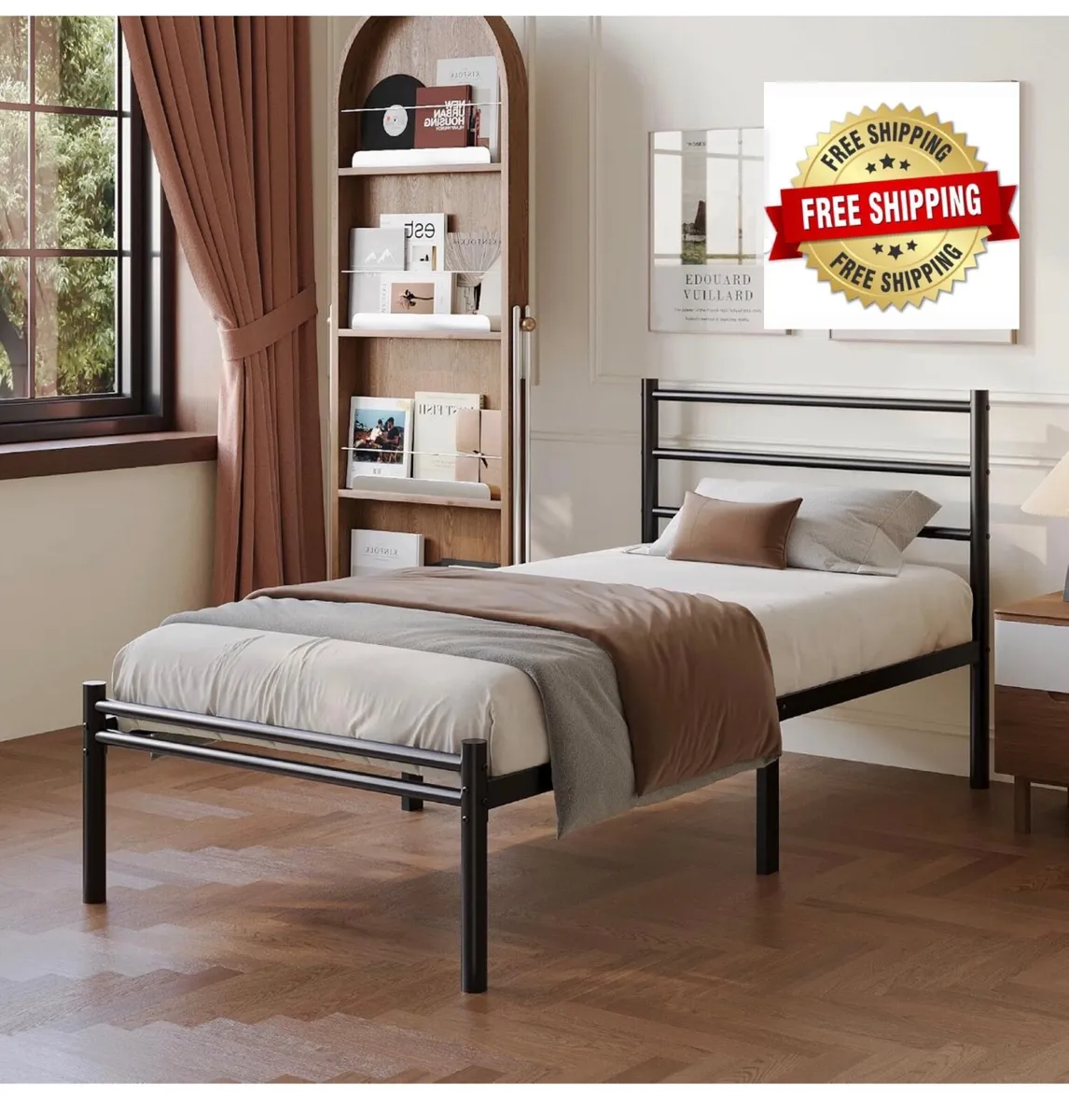Single Bed Frame with Headboard and Footboard 3ft - Image 1