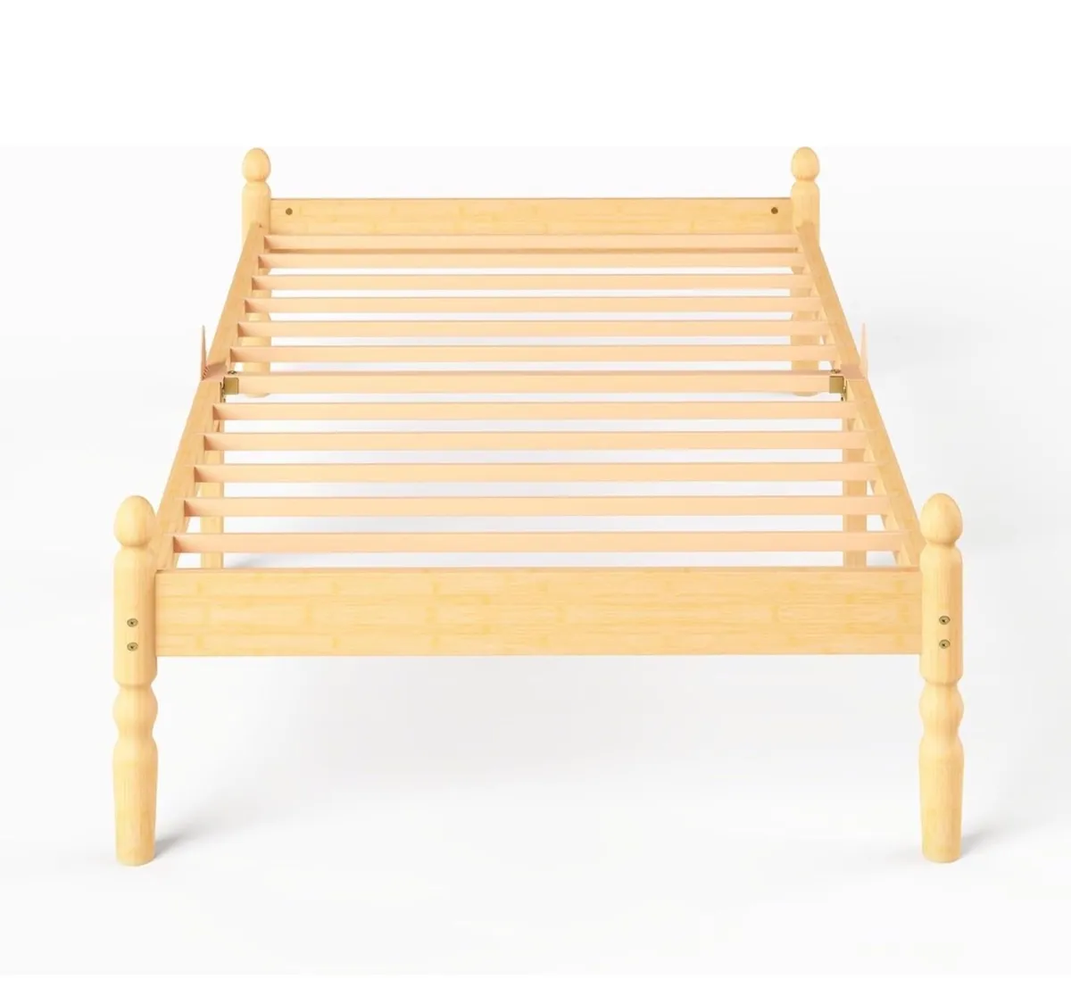 Solid Wood Single Bed Frame | Eco-Friendly Bamboo - Image 4