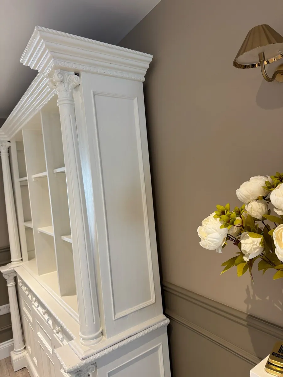 Solid Wood Antique Dresser Cabinet Bookshelves F&B - Image 4