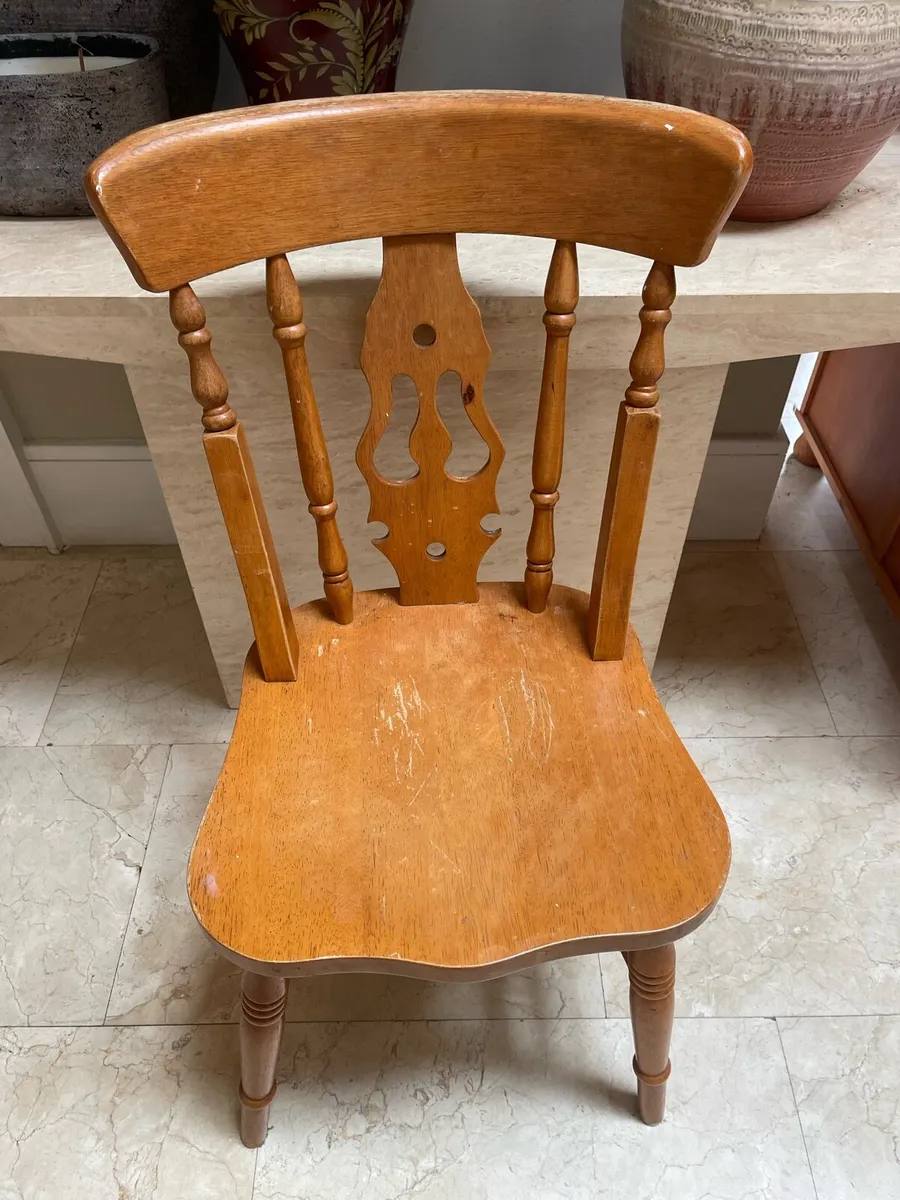 Very Solid Wooden Kitchen Dining Chair - Deliver