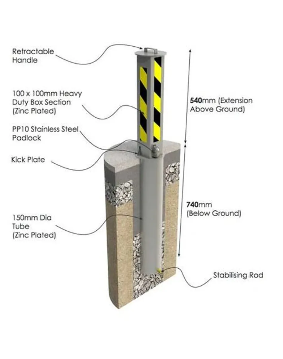 Pittman Retractable Security Post - Image 3