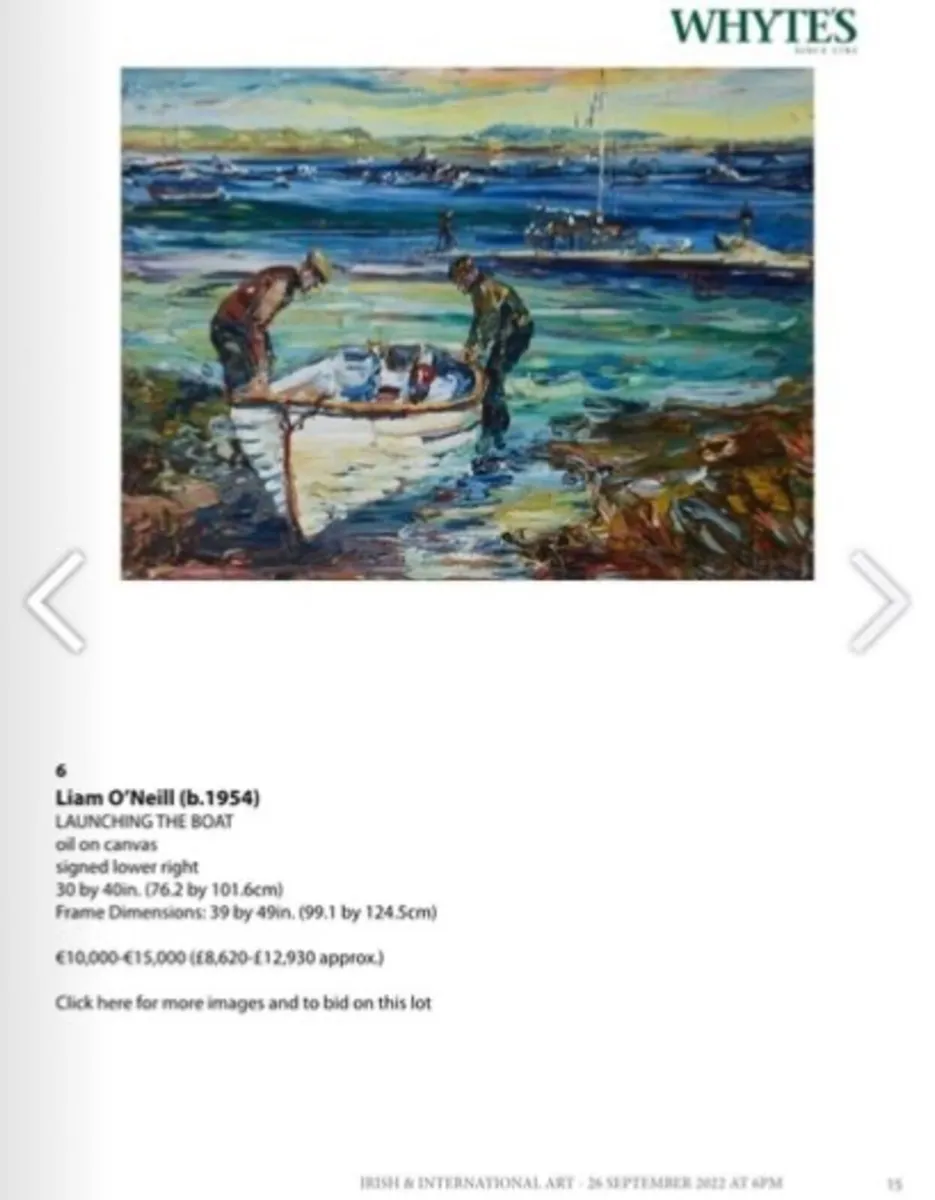 Whyte's Irish & International Art Catalogue Septem - Image 3