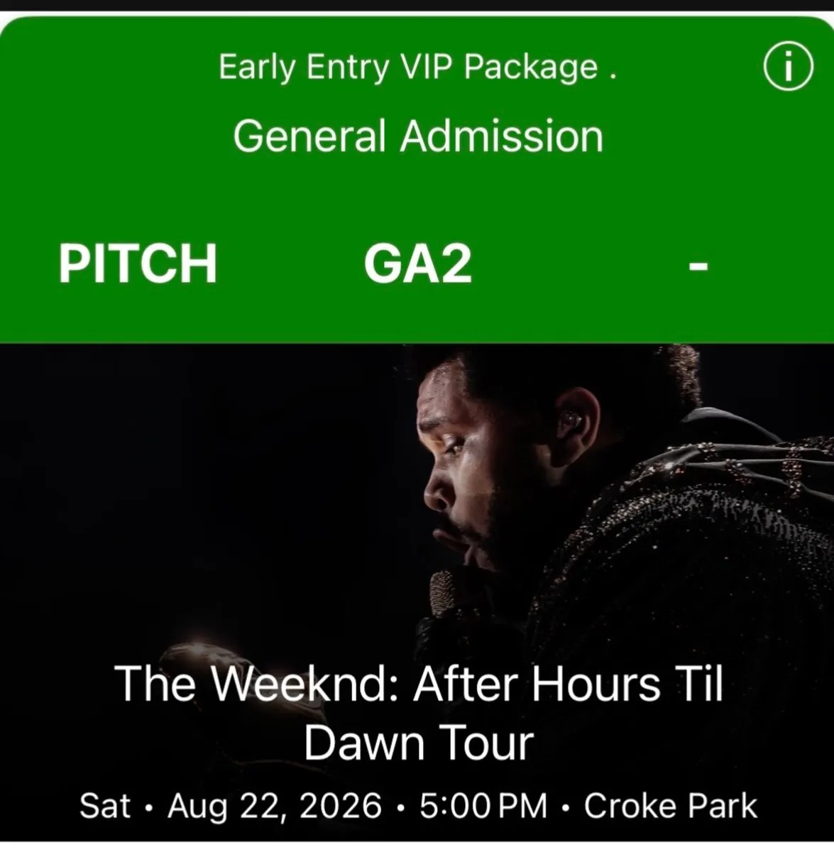 Weekend Tickets