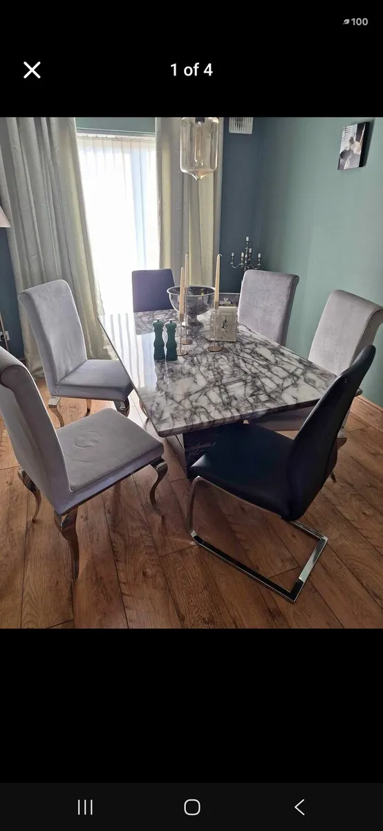 Dining table and 6 chairs - Image 3