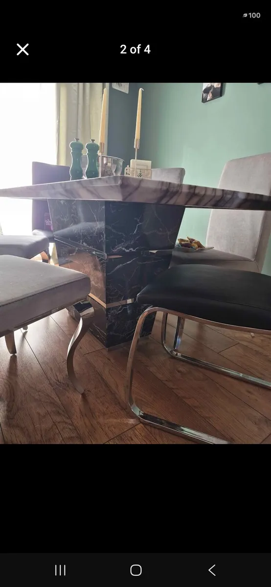 Dining table and 6 chairs - Image 2