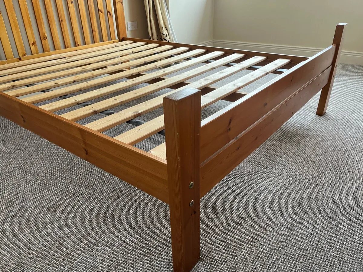 Solid Pine King-Size Bed Frame - Image 4