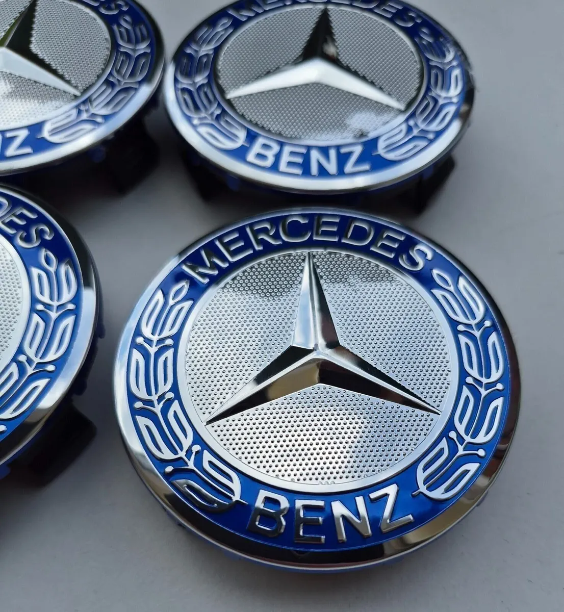 4 x Mercedes Centre Cap (Light Blue) FREE POST - Image 2